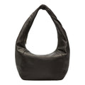 Lieblingstasche Farrah II Hobo M dark brown leather shoulder bag with a slouchy silhouette and knotted handle detail