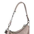 Lieblingstasche Fawn beige leather shoulder bag with decorative metal chain strap detail