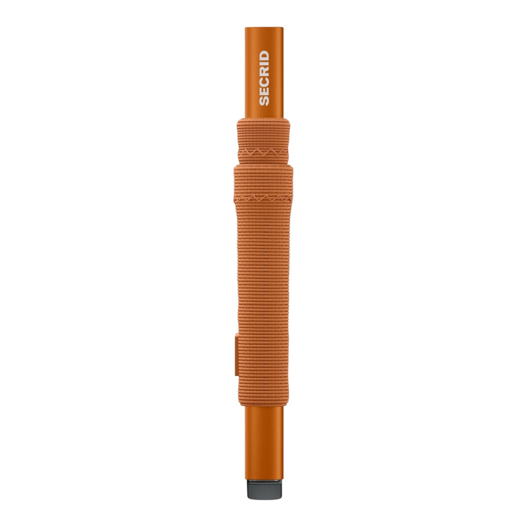Lieblingstasche Flexwallet orange card protector with elastic textile sleeve for slim everyday carry