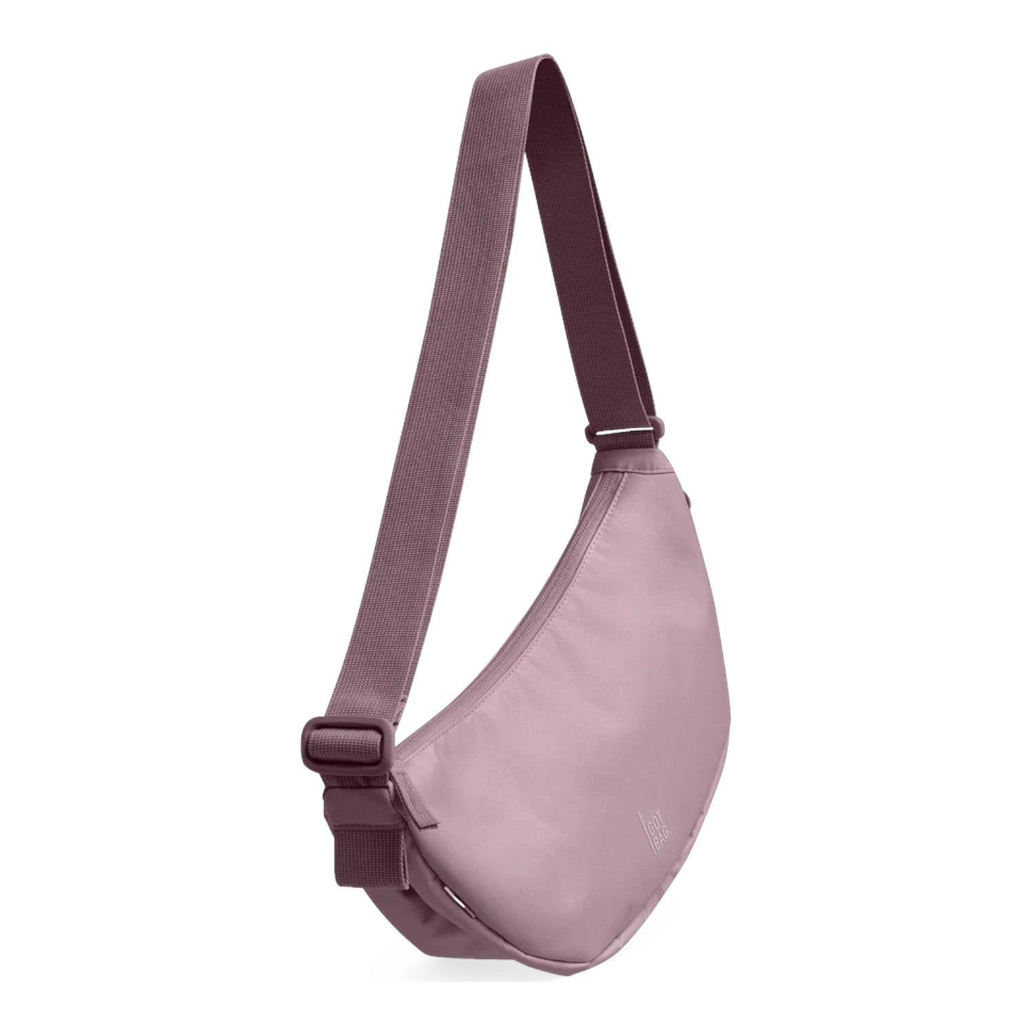 Lieblingstasche GOT BAG Moon Bag Small in dusty pink, a sustainable crossbody bag with an adjustable strap.
