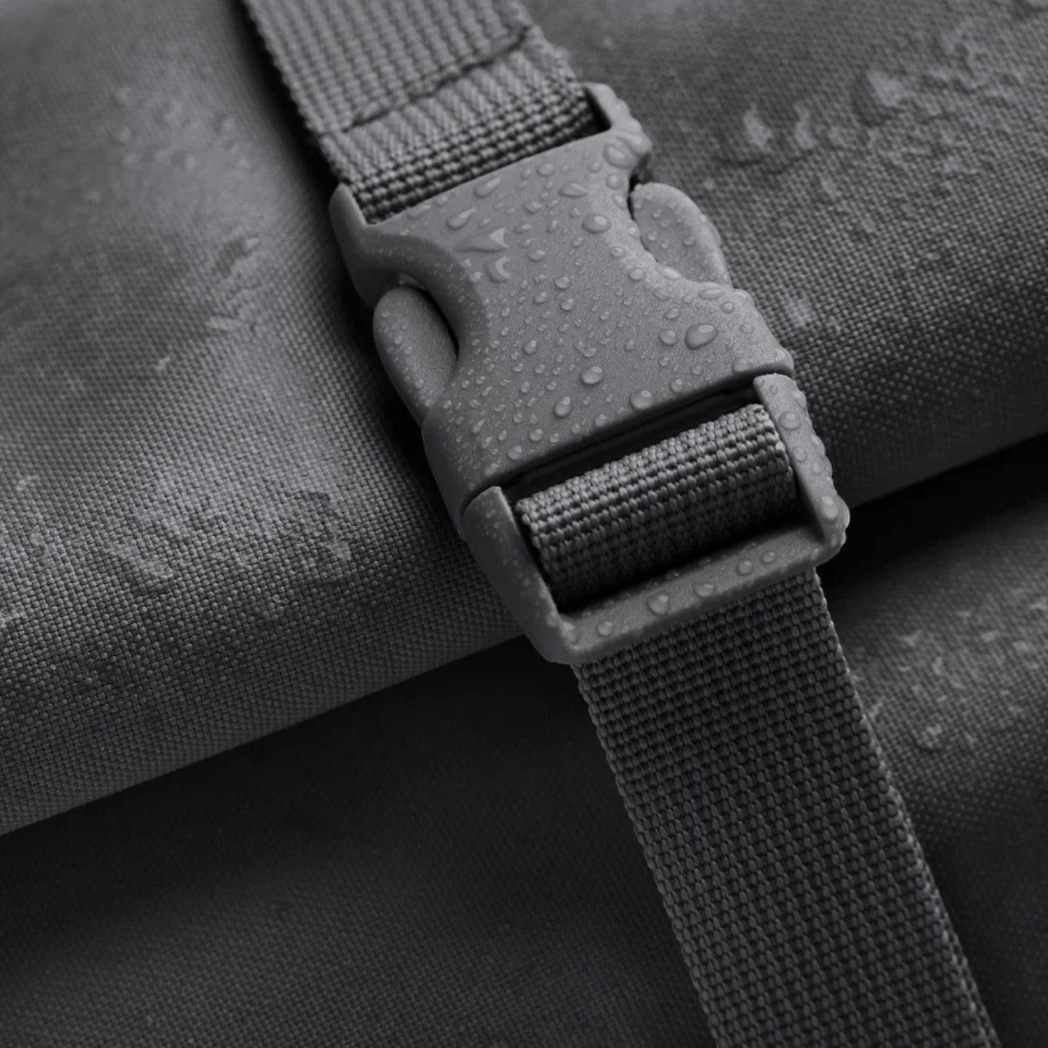 Lieblingstasche GOT BAG Rolltop Lite 2.0 backpack featuring a durable, water-resistant grey fabric with buckle detail.