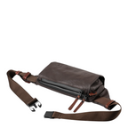 Lieblingstasche Himeji dark brown leather belt bag with adjustable strap and zip closure