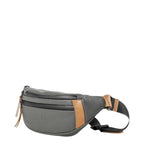Lieblingstasche a/u by aunts & uncles Ichikawa grey water-resistant canvas belt bag with leather details