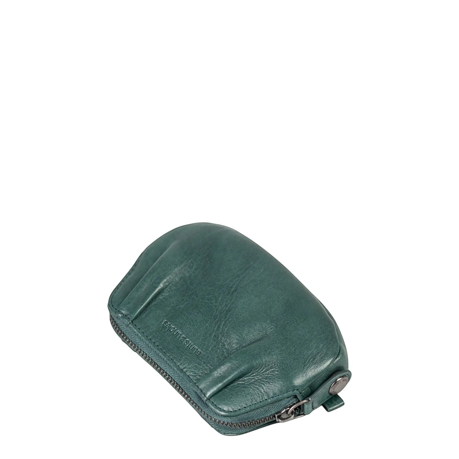 Lieblingstasche Jacy small green leather coin purse with a zip closure and soft textured finish