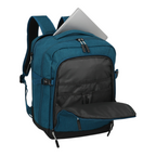 Lieblingstasche Kick Off Cabin Rucksack in blue with a laptop compartment and open front organizer pocket