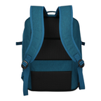 Lieblingstasche Kick Off Cabin Rucksack in blue with padded black mesh back panel and adjustable shoulder straps