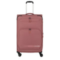 Lieblingstasche KICK OFF large expandable 4-wheel trolley suitcase in dusty rose fabric with front zip pockets