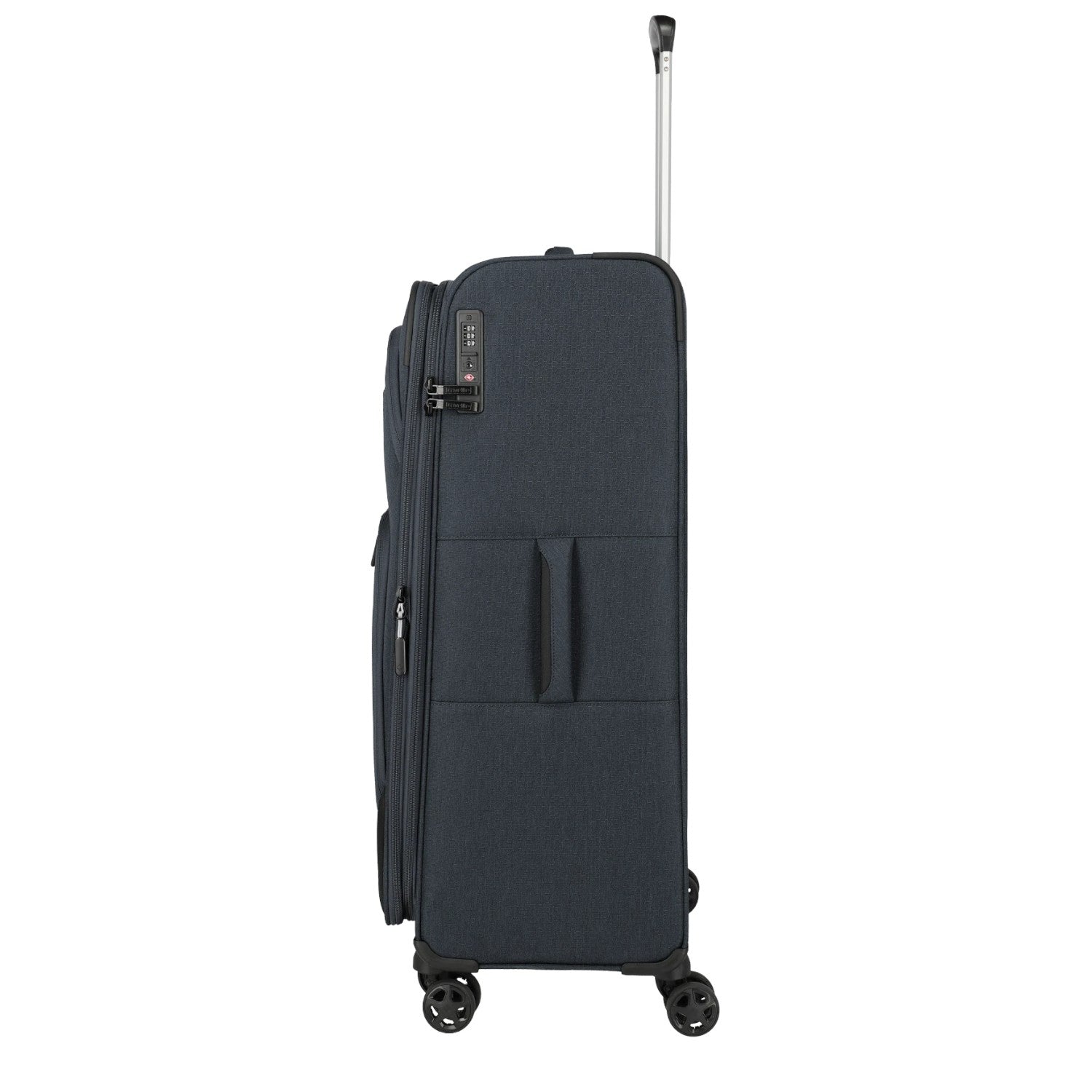 Lieblingstasche KICK OFF large expandable 4-wheel trolley suitcase in dark grey with TSA lock and telescopic handle