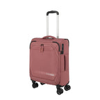 Lieblingstasche KICK OFF small 4-wheel trolley suitcase in dusty rose with front pocket and integrated TSA lock