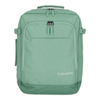 Lieblingstasche Kick Off sage green travel backpack with front zip pocket and top handle for carry-on luggage