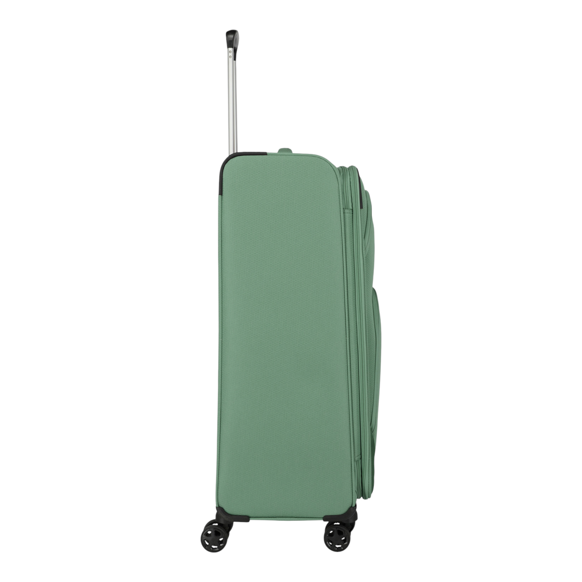 Lieblingstasche Kick Off large expandable 4-wheel trolley suitcase in sage green with side view