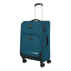 Lieblingstasche KICK OFF medium teal expandable 4-wheel trolley suitcase with front pockets and TSA lock