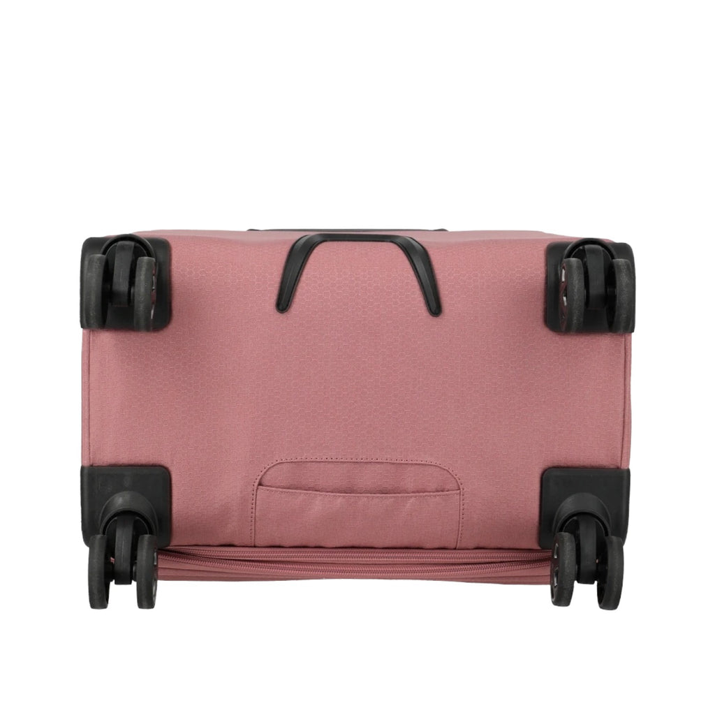 Lieblingstasche KICK OFF large expandable trolley suitcase in dusty rose with four spinner wheels and bottom handle