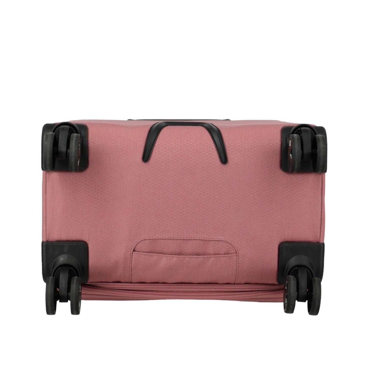 Lieblingstasche KICK OFF medium expandable trolley in dusty rose with four black spinner wheels and bottom handle