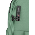 Lieblingstasche Kick Off trolley suitcase in sage green with a secure TSA combination lock and zipper pulls.