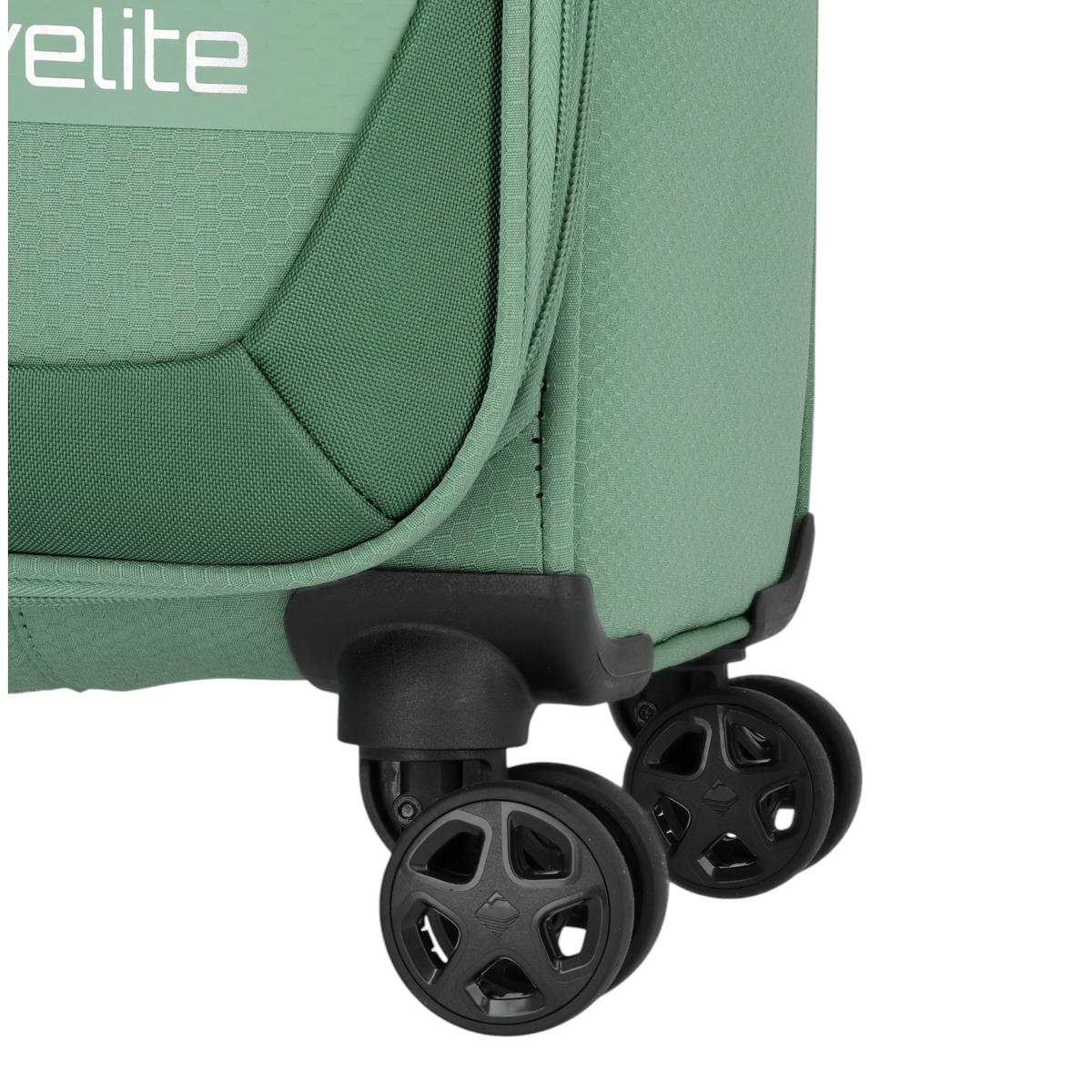 Lieblingstasche Kick Off Trolley 4w S in sage green featuring durable double spinner wheels for smooth mobility