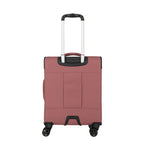 Lieblingstasche KICK OFF Trolley 4w S in dusty rose with telescopic handle and four wheels, back view