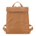 Lieblingstasche Le Foulonné Rucksack in tan pebbled leather with gold hardware and zip closure.
