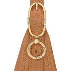 Lieblingstasche Le Foulonné S crossbody bag in tan pebbled leather with gold hardware and logo detail.