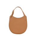 Lieblingstasche Le Foulonné S tan pebbled leather hobo handbag with gold hardware and adjustable strap.
