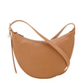 Lieblingstasche Le Foulonné S shoulder bag in tan pebbled leather with gold hardware and adjustable strap.