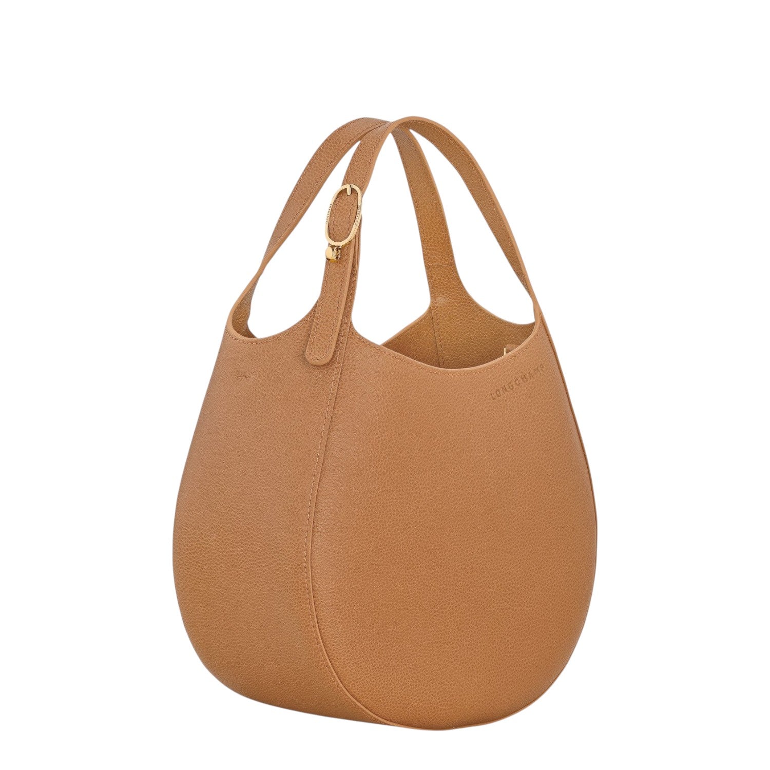 Lieblingstasche Le Foulonné small tan leather handbag with gold buckle detail