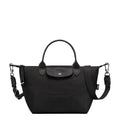 Lieblingstasche Le Pliage Energy black recycled nylon handbag with sporty rope details and adjustable shoulder strap