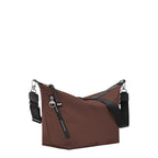 Lieblingstasche Le Pliage Energy medium brown crossbody bag with black strap and branded zipper details