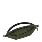 Lieblingstasche Le Pliage Energy olive green crossbody bag with black zipper and adjustable strap