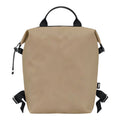Lieblingstasche Le Pliage Energy Rucksack in beige recycled nylon with black trim and adjustable straps. Modern, minimalist design.