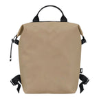 Lieblingstasche Le Pliage Energy Rucksack in beige recycled nylon with black trim and adjustable straps. Modern, minimalist design.