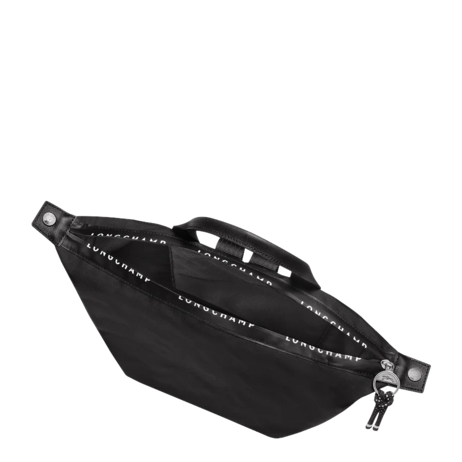 Lieblingstasche Le Pliage Energy Rucksack in black recycled nylon with adjustable straps and minimalist design.