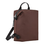 Lieblingstasche Le Pliage Energy Rucksack in brown nylon with black leather trim and adjustable straps.