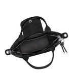 Lieblingstasche Le Pliage Energy XS handbag in black recycled nylon with rope detail and silver hardware.
