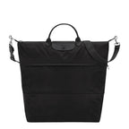 Lieblingstasche Le Pliage One black nylon travel bag with leather trim and shoulder strap