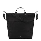Lieblingstasche Le Pliage One black nylon travel bag with leather trim and adjustable shoulder strap.