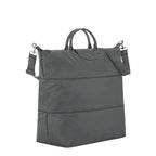 Lieblingstasche Le Pliage One grey nylon travel bag with leather trim and adjustable shoulder strap