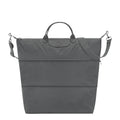 Lieblingstasche Le Pliage One grey nylon travel bag with leather trim and adjustable strap