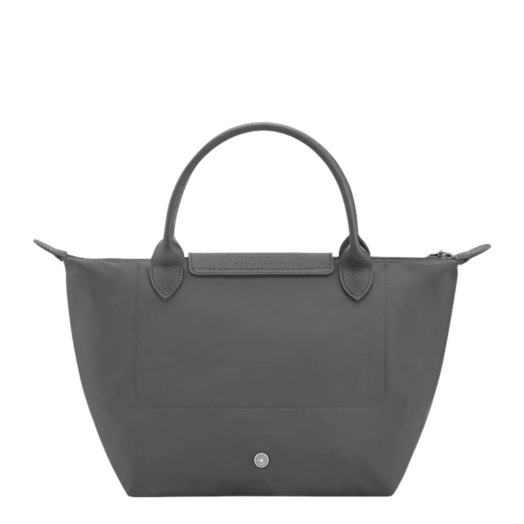 Lieblingstasche Le Pliage One Handtasche S, a grey nylon tote bag with leather trim and handles.