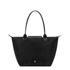 Lieblingstasche Le Pliage One M black nylon shoulder bag with leather trim and snap closure.