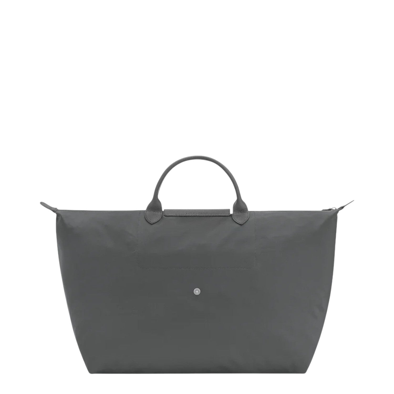 Lieblingstasche Le Pliage One Reisetasche L large grey nylon travel bag with leather handles
