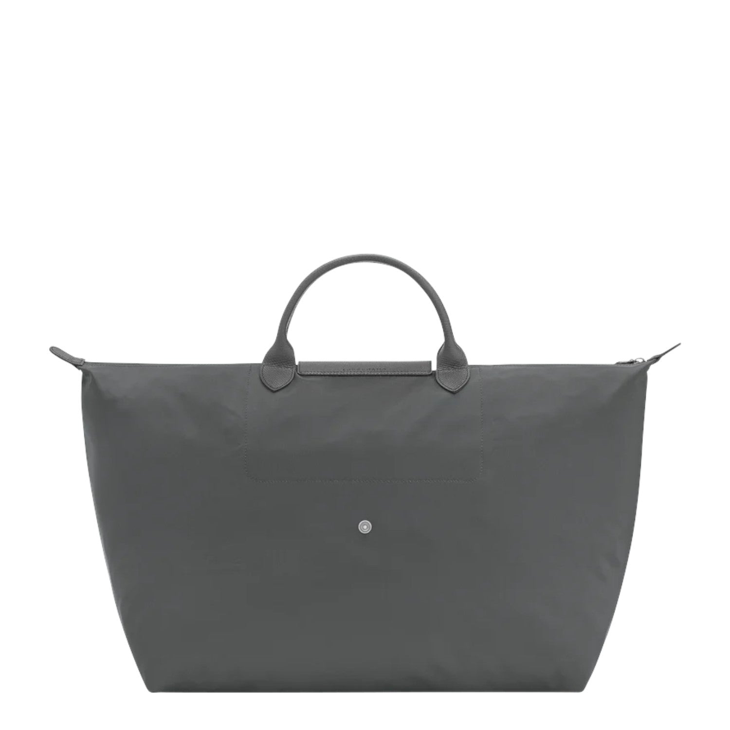 Lieblingstasche Le Pliage One Reisetasche L large grey nylon travel bag with leather handles