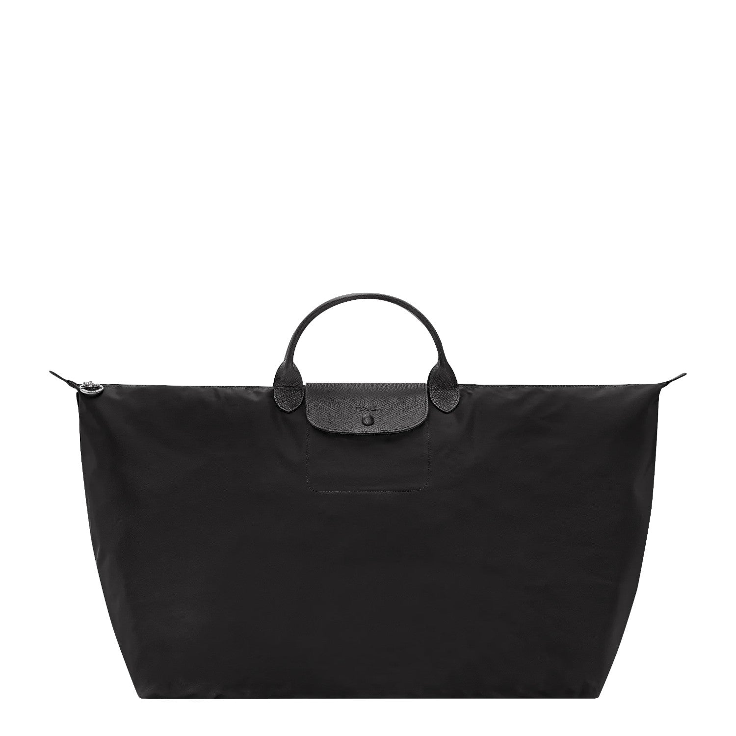 Lieblingstasche Le Pliage One Reisetasche XL black nylon travel bag with leather trim and handles