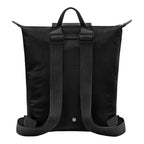 Lieblingstasche Le Pliage One Rucksack, black nylon backpack with adjustable straps and leather trim.