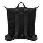 Lieblingstasche Le Pliage One Rucksack, black nylon backpack with adjustable straps and leather trim.