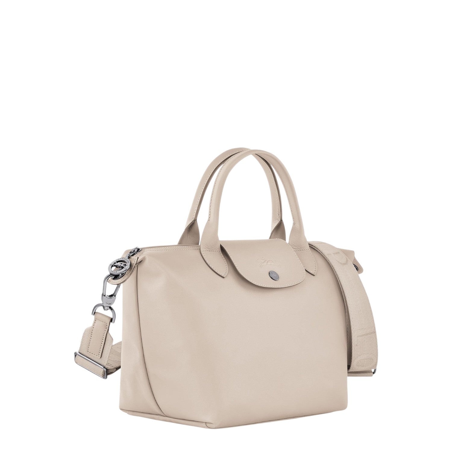 Lieblingstasche Le Pliage Xtra S handbag in beige smooth cowhide leather with top handles and shoulder strap