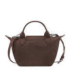 Lieblingstasche Le Pliage Xtra Handtasche XS, a small brown leather handbag with top handles and a detachable shoulder strap.