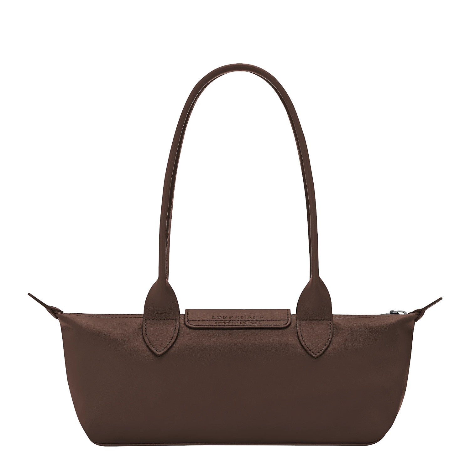 Lieblingstasche Le Pliage Xtra Schultertasche S, a small brown leather shoulder bag with top handles and a zip closure.