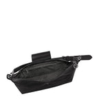 Lieblingstasche Le Pliage Xtra XL black leather shoulder bag with zip closure and interior pockets.