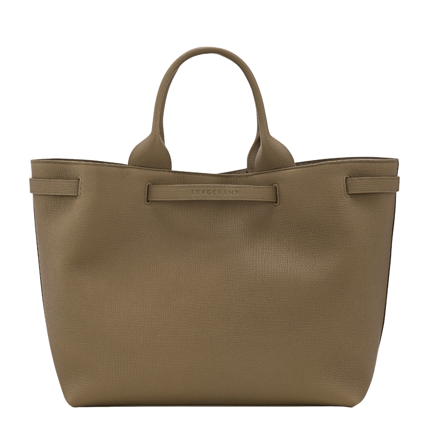 Lieblingstasche Le Smart Flow Handtasche L in taupe grained leather with dual top handles and minimalist design